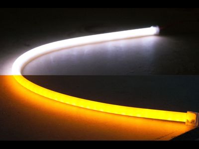 Гибкая трубка DRL+поворотник, 45см, 1шт