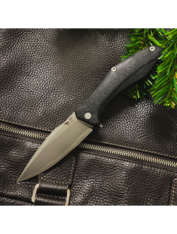 Складной нож Грач сталь ЛАМИНАТ Васильева, рукоять G10, цвет черный