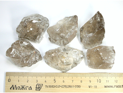 Кварц дымчатый (раухкварц, раухтопаз) необработанный "дикий" образец  в ассортименте, Бразилия (35-45 мм, 23-28 г) №21964