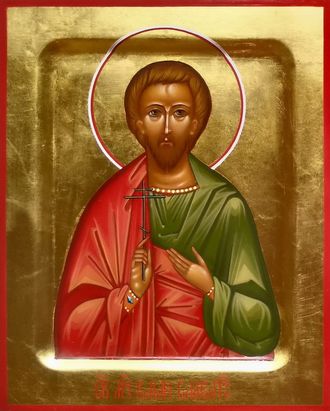 Роман Самосатский, святой мученик. Рукописная икона.