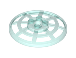 Dish 6 x 6 Inverted Radar Webbed - Type 2 Underside Attachment Positions at 90 degrees, Trans-Light Blue (4285b / 428542 / 6081809 / 6131585 / 6246896)