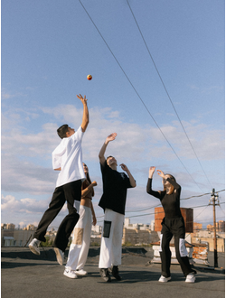 Футболка оверсайз футер с вышивкой аксолотль