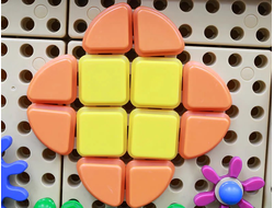 STEM Геометрические колышки, 256 шт (8 цветов) набор 1