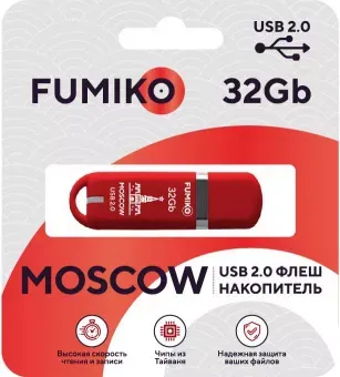 Флешка FUMIKO MOSCOW 32GB Red USB 2.0