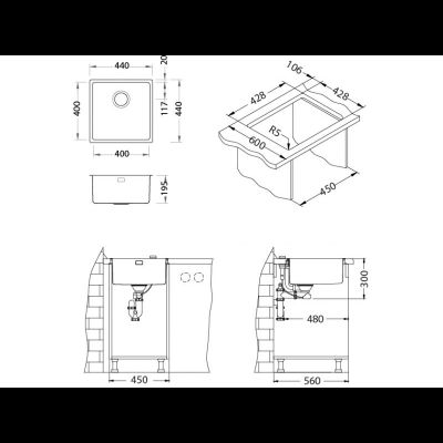 Мойка Alveus KOMBINO 30 F/S