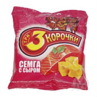 Сухарики Три корочки семга с сыром 60гр