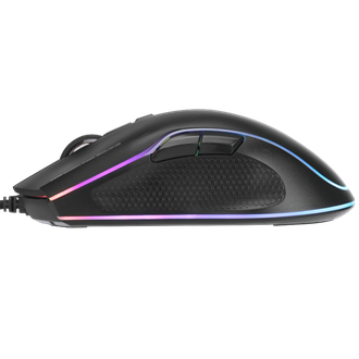 Мышь игровая Marvo G943, 6 кнопок, 1000-10000 dpi Pixart 3325, проводная USB 1,8 метра, с подсветкой, черная