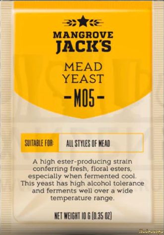 Дрожжи для медовухи Mangrove Jack's "Mead M05", 10 г