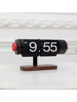 Настольные flip clock часы Air-Flip wood Aero  с будильником
