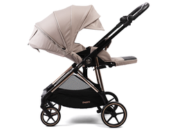 Коляска прогулочная Peppy Amici (Beige) рама Gold