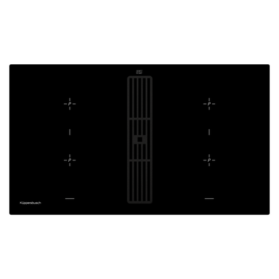 Индукционная варочная панель с вытяжкой Kuppersbusch KMI 9850.0 SR Black Velvet