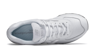 New Balance 574 White Leather
