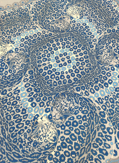 Павловопосадский платок Леопарды 2118-1