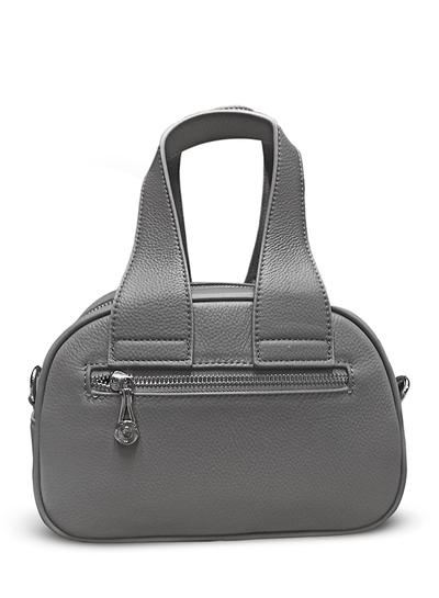 (АРТИКУЛ: 9910/6) СУМКА ЖЕНСКАЯ, НЕБОЛЬШАЯ, НАТУРАЛЬНАЯ КОЖА, СЕРАЯ, С ПЛЕЧЕВЫМ РЕМНЕМ