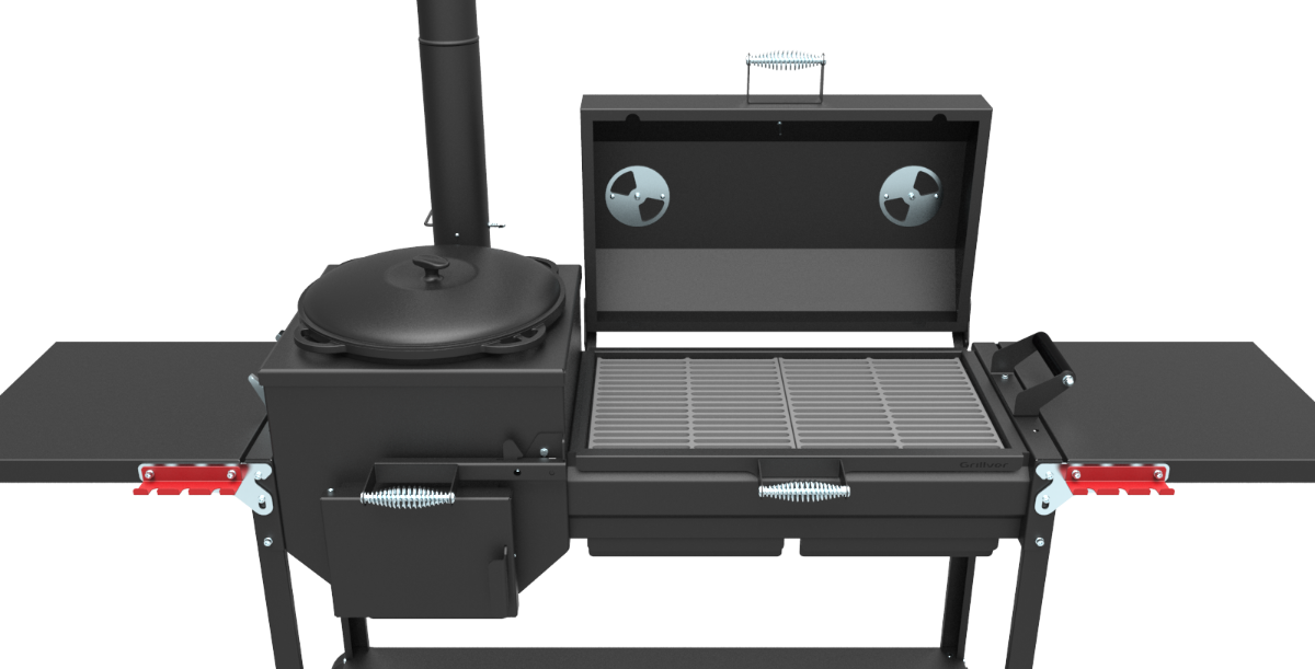 Крышка-гриль для печь-мангала Искандер 400 - из чугуна