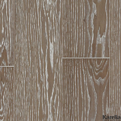 Паркетная доска Karelia Дуб Story 138 Brown Sugar 1-полосная матовый лак 2G с фаской толщина 14 мм 2.2 м2