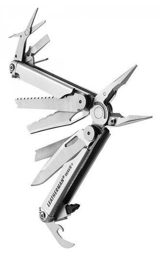 Мультитул LEATHERMAN Wave, 17 функций,  серебристый [832551]