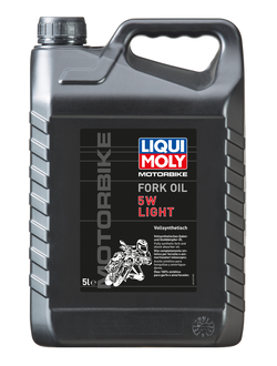 Масло для вилок и амортизаторов 5W (синтетическое) Liqui Moly Motorbike Fork Oil 5W Light - 5 Л (1623)