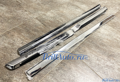 Молдинги Toyota Land Cruiser 200 узкие хром