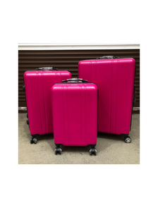 Комплект из 3х чемоданов Поликарбонат Olard S,M,L розовый