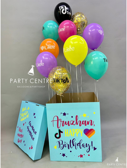 Коробка тик ток бирюза