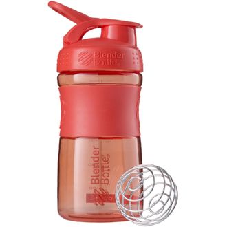 Blender Bottle SportMixer 591 мл, шейкер с венчиком, коралловый