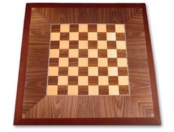 Digitally Printed Chessboard with Stained Maple Wood Edge