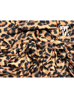 Микрофибра принт Лео №7, цв. Легкий загар