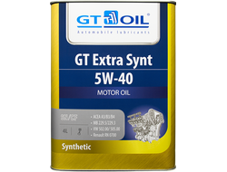 МАСЛО МОТОРНОЕ GT EXTRA SYNT 5W-40 4л