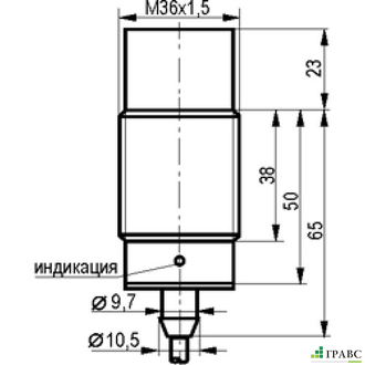 Индуктивный датчик ISNt EF9A8-43P-20-LZ-C-P-4