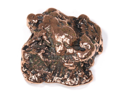 Медь полированная с одной стороны, коллекционный образец, США (45*40*23 мм, вес: 88 г) №25682