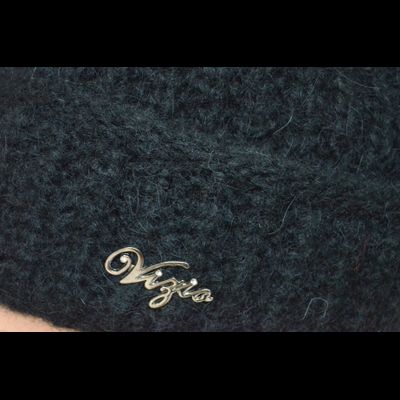 Вязаная шапка с отворотом для женщин Vizio Италия 202 CR черная