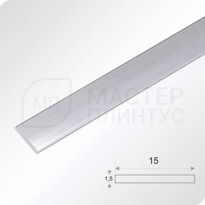 алюминиевая-полоса-15мм. — “алюминиевая декоративная полоса Серебро глянец 15 мм для отделки”