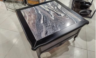 Стол журнальный с мраморной столешницей
