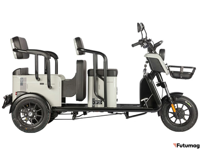 Электротрицикл Wanshida LC300 60V 1000Вт серый