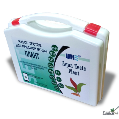UHE Aqua Tests Plant - Набор из 10 тестов для пресной аквариумной воды "ПЛАНТ" (чемоданчик)