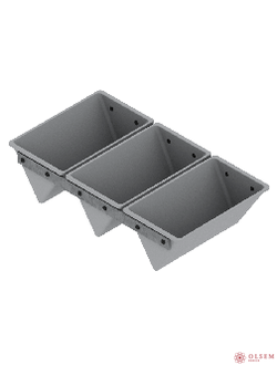 Форма хлебная тостерная Треугольная 3(185 х 110 х 85 мм)