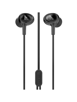 НАУШНИКИ ВКЛАДЫШИ С МИКРОФОНОМ HOCO M3 UNIVERSAL BLACK (ЧЕРНЫЕ)