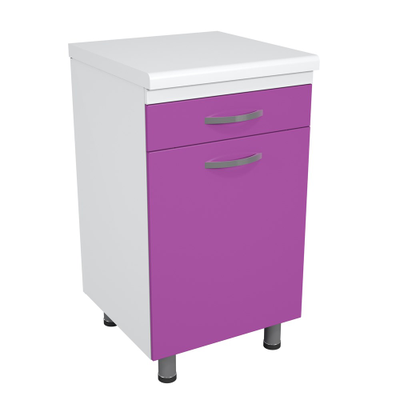 Тумба металлическая с ящиками на опорах ТМЯ-1.0