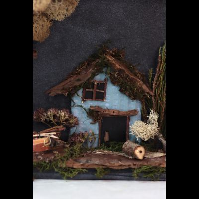 Новогодняя эко-картина № 1179