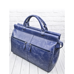 Кожаный саквояж Veano blue (арт. 4004-07)
