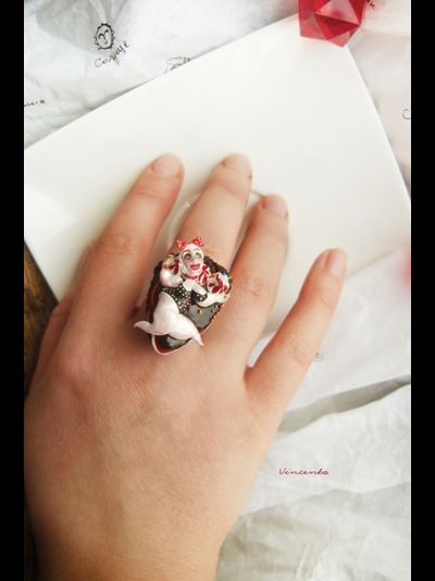 Пин-ап кольцо "Утро Фифеи" с вкусным тортиком