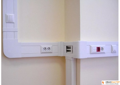 Монтаж электропроводки в кабель канале в квартире в МО ИВАНМАСТЕР