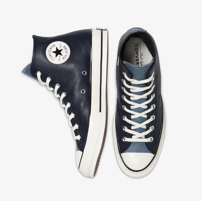 Кожаные кеды Converse Chuck Taylor 70 синие высокие 169581C оригинал фото