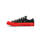 Новая модель черные Кеды Converse Comme des Garcons Play с белым носком A01795C