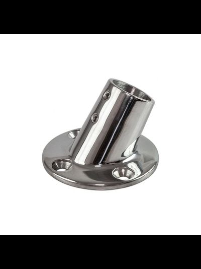 Стакан леерного ограждения с круглым основанием Huifeng Rigging HF-0216 25мм 60° из нержавеющей стали AISI316