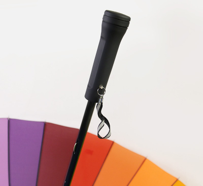 Зонт-трость Радуга с Чехлом 24 спицы (механический)