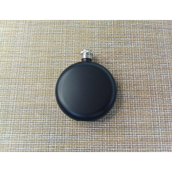 Фляжка 90x30 мм 142 мл 5 Oz круглая плоская, черная