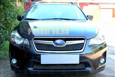 Защита радиатора Subaru XV (рестайлинг) 2016-2017 black верх