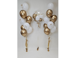 Золотая композиция из шаров!